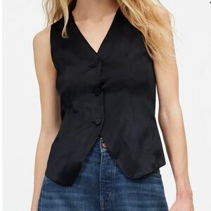 Madewell Button Up Satin Vest